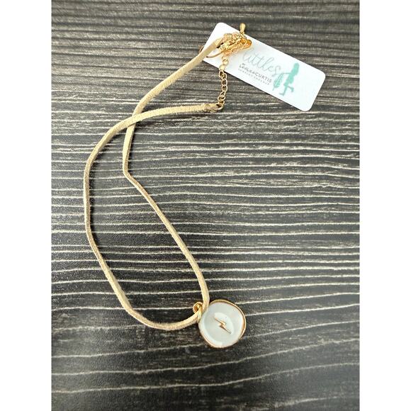 NWT Littles by Leslie Curtis Aurora Lightening Bolt Necklace - Picture 1 of 5